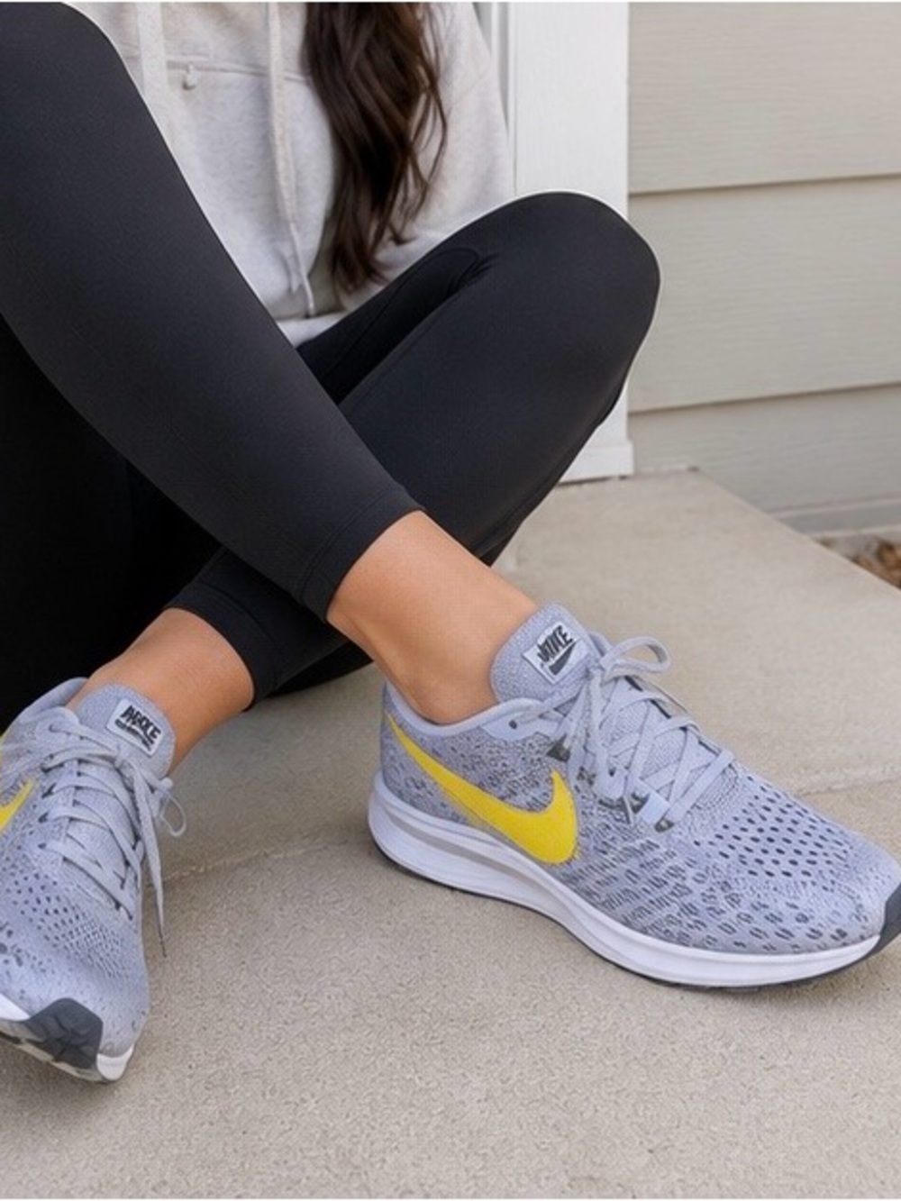 Nike Pegasus Grey Flyknit Running Shoes
